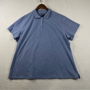 Women’s Blue Polo Shirt by Karen Scott